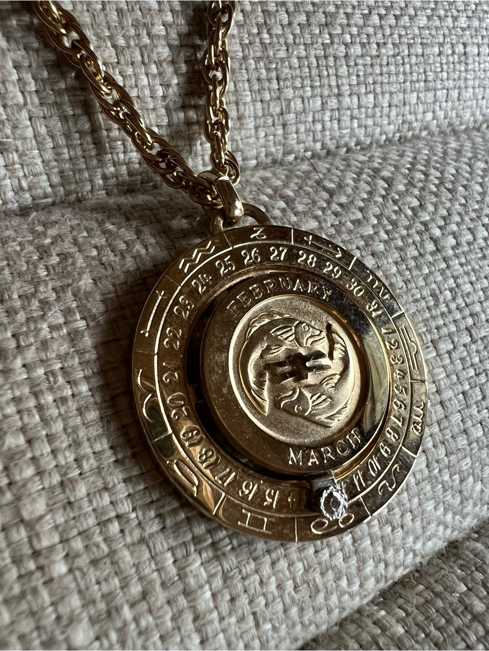 Vintage 1970s Pierre Cardin Picses Pendant